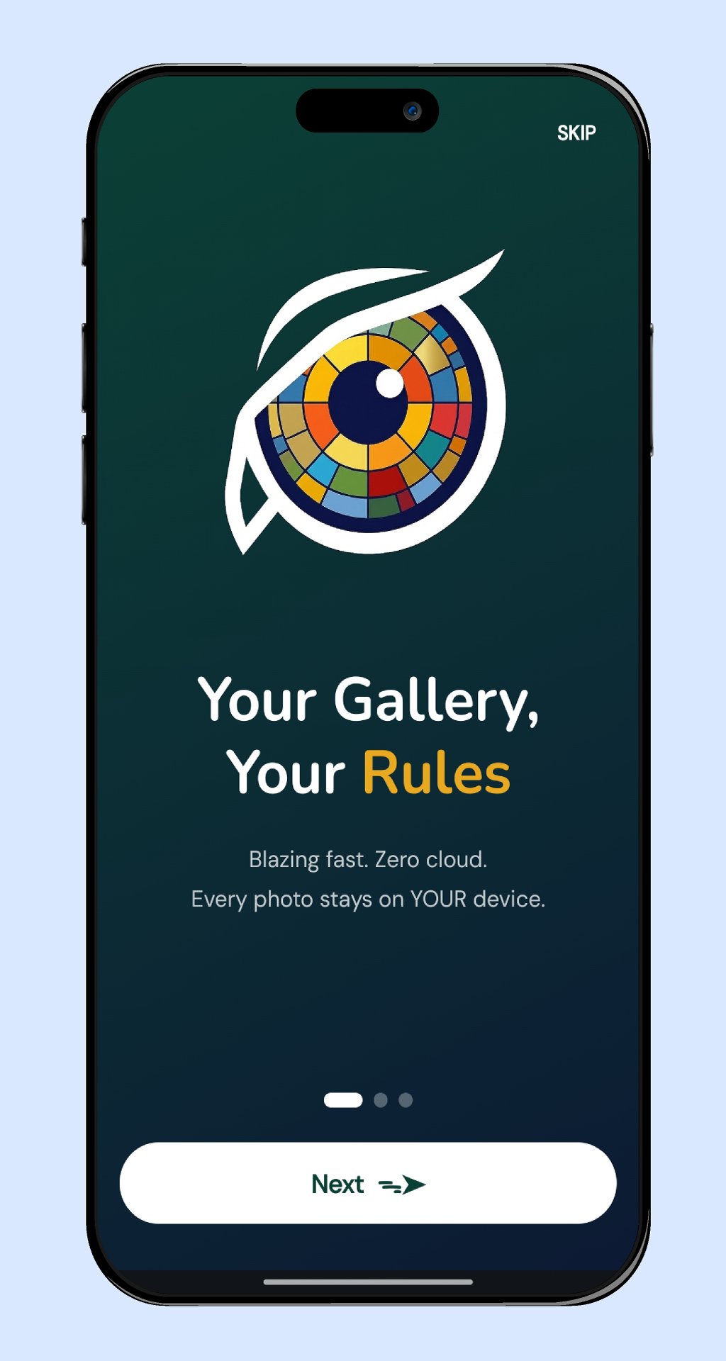 PixWise onboarding splash screen